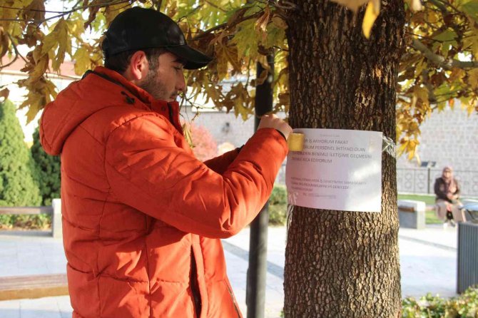 Direklere Astığı İlanla İşveren Aradı