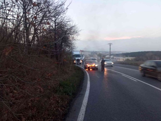 Lpg’li Otomobil Alev Alev Yandı