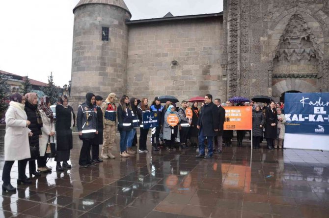 Erzurum’da 25 Kasım Kadına Yönelik Şiddete Karşı Uluslararası Mücadele Günü Etkinlikleri