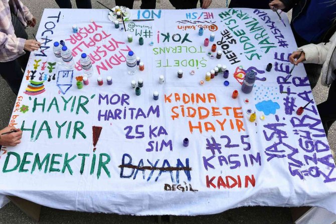 Başkentte "Kadına Yönelik Şiddetle Mücadele Haftası" Çerçevesinde Etkinlikler Düzenlendi