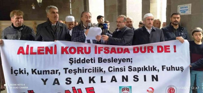 Bitlis’te ‘Aileni Koru, İfsada Dur De’ Basın Açıklaması Yapıldı