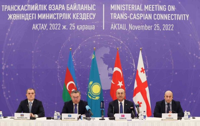 Dışişleri Bakanı Çavuşoğlu: “Orta Koridor’da 2022’de Taşınan Kargo Hacminin 2021’in 6 Katı Olması Bekleniyor”