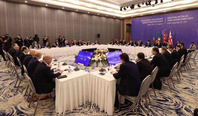 Bakan Çavuşoğlu, Türkiye-azerbaycan-kazakistan Dışişleri Ve Ulaştırma Bakanları Toplantısı’na Katıldı