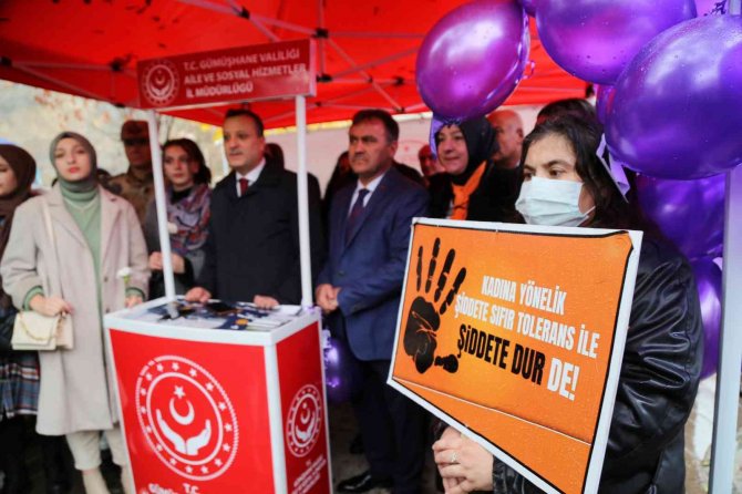 Gümüşhane’de Kadına Yönelik Şiddete Karşı Uluslararası Mücadele Günü Yürüyüşü