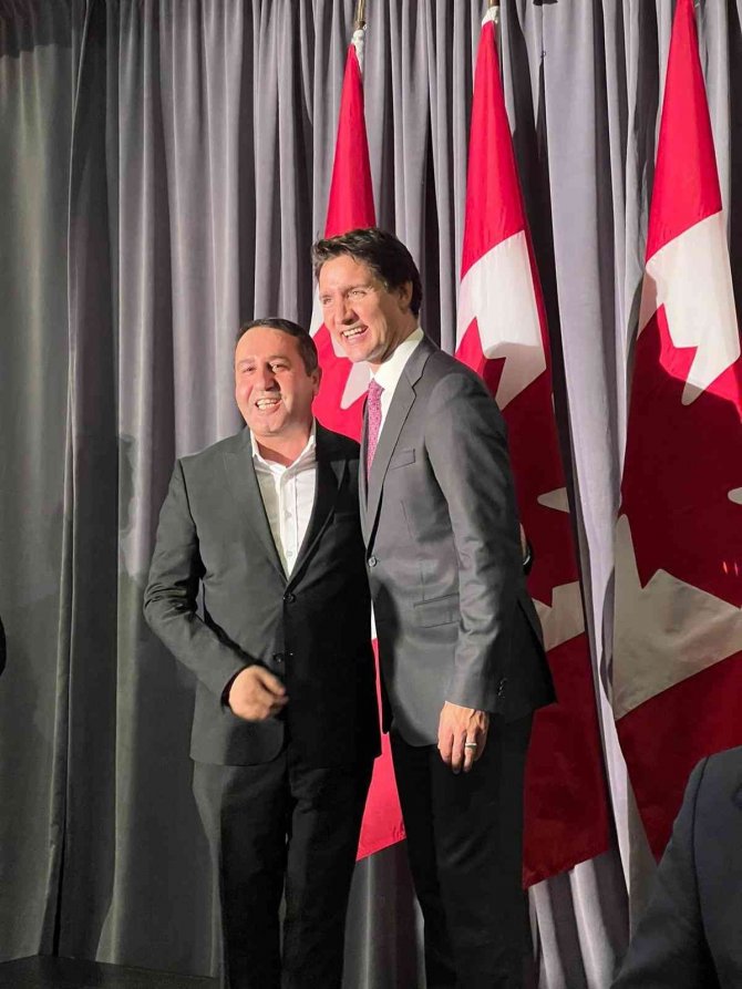 Türk İş Adamı Mert, Kanada Başbakanı Trudeau İle Bir Araya Geldi