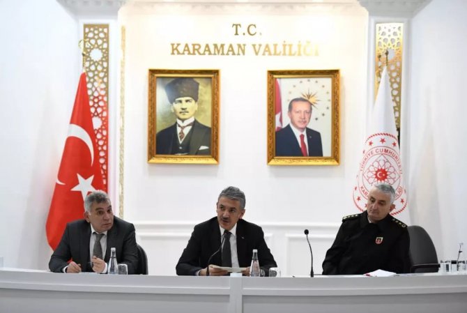 Karaman’da Kış Mevsimi Alınacak Tedbirler Değerlendirildi
