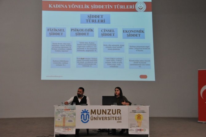 Munzur Üniversitesi’nden Kadın Yönelik Şiddetle Mücadele Semineri