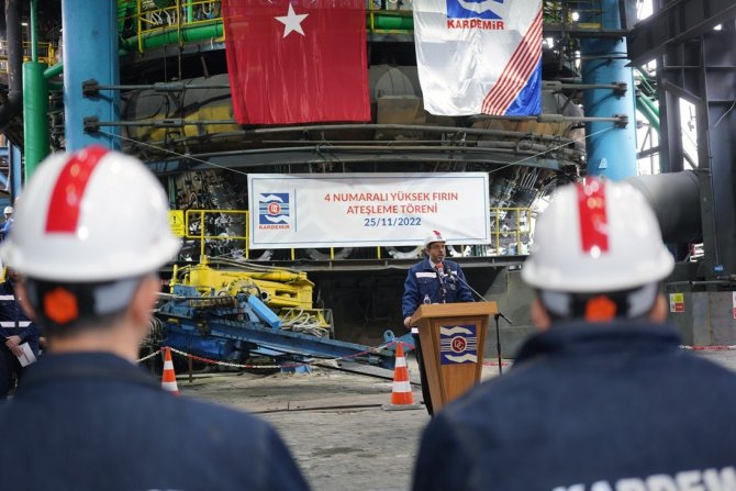 Kardemi̇r’de Yenilenen Yüksek Fırın Devreye Alındı