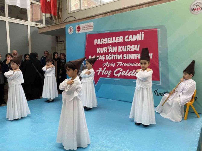 Ümraniye’de Parseller Camii Kur’an Kursu 4-6 Yaş Eğitim Sınıfları Açıldı