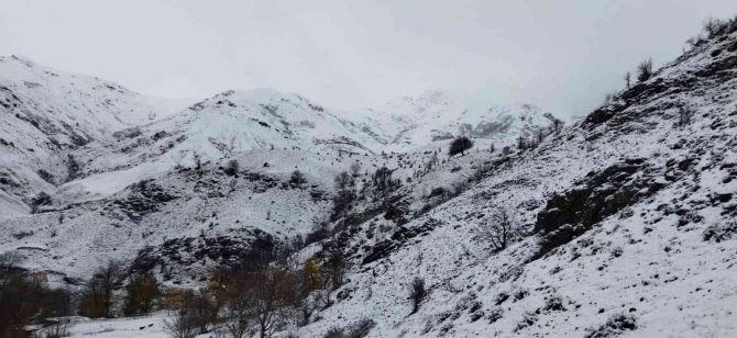 Batman’da Etkili Olan Kar Yağışı Köyleri Beyaza Bürüdü
