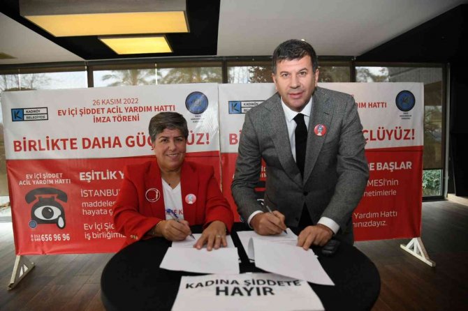 Kadıköy Belediyesi İle Türkiye Kadın Dernekleri Federasyonu Arasında “Ev İ̇çi Şiddet Acil Yardım Hattı” Protokol İmzası Atıldı