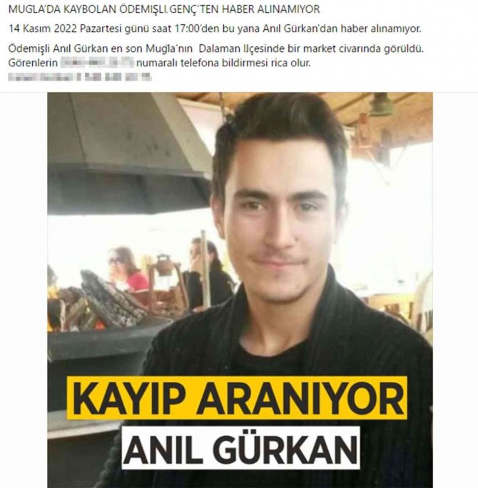 Kayıp Olarak Aranan Genç Ölü Bulundu