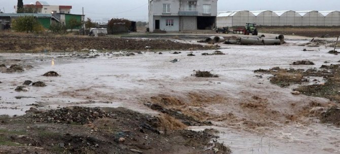 Mardin’de Şiddetli Yağmurda Dereler Taştı