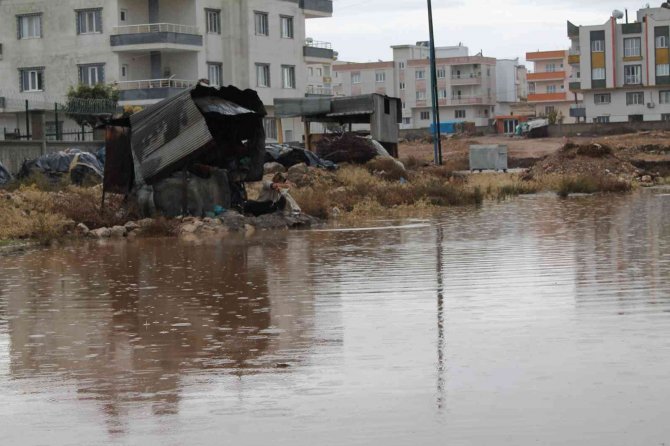 Midyat’ta Evleri Su Bastı, Yollar Göle Döndü; Vatandaşlar Belediyeye Tepki Gösterdi