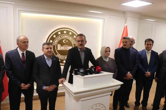 Milli Eğitim Bakanı Mahmut Özer: "Okullarımızda Güçlendirme Çalışmalarını Bu Yıl Sonuna Kadar Tamamlayacağız"