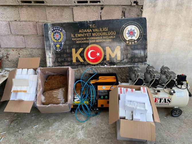 Adana’da 31 Milyon Doldurulmuş Sigara Ve 8 Milyon Makaron Ele Geçirildi
