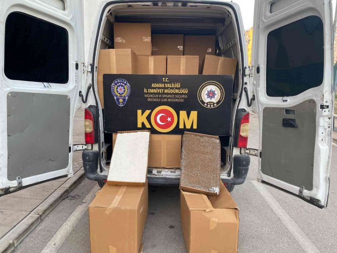 Adana’da 31 Milyon Doldurulmuş Sigara Ve 8 Milyon Makaron Ele Geçirildi