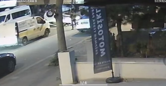 Ataşehir’de Kontrolden Çıkan Otomobil Takla Attı
