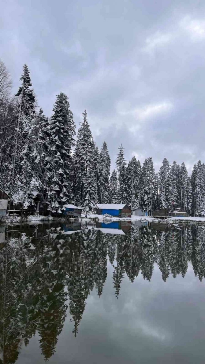 Düzce’ye Mevsimin İlk Karı Düştü