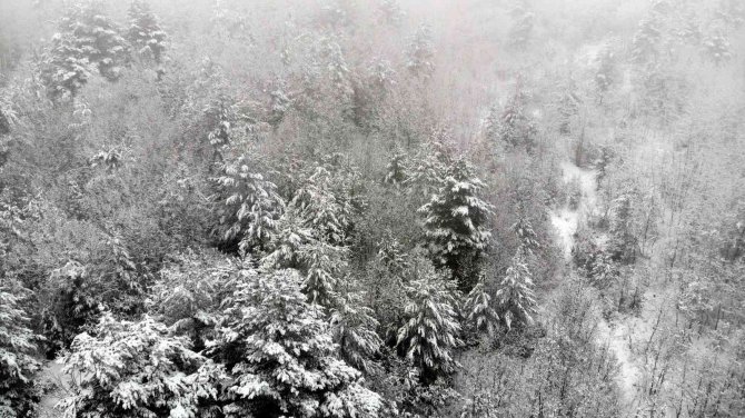 Erzincan’ın Yüksek Kesimlerinde Kar Yağışı Etkili Oldu