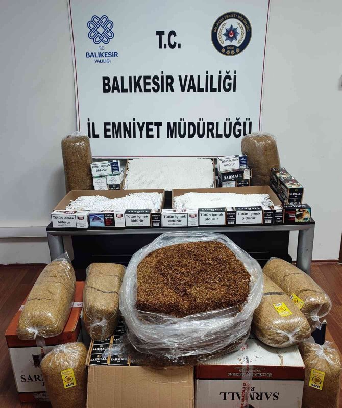Balıkesir’de Polisten Uyuşturucu Ve Kaçak Tütün Operasyonu