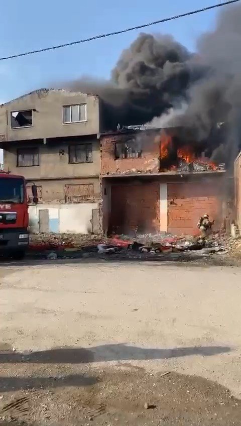 Bursa’da Evin Alev Alev Yanma Anı Kameralarda