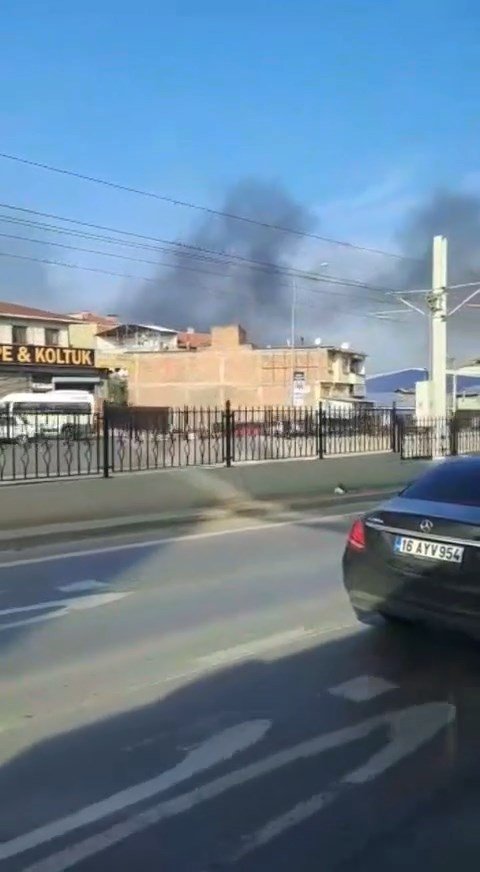 Bursa’da Evin Alev Alev Yanma Anı Kameralarda