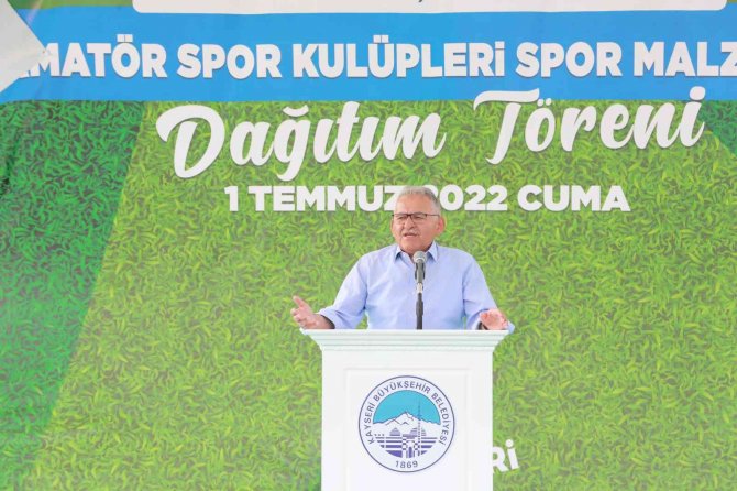 Başkan Büyükkılıç’ın Amatör Spor Kulüplerine Desteği Sürüyor
