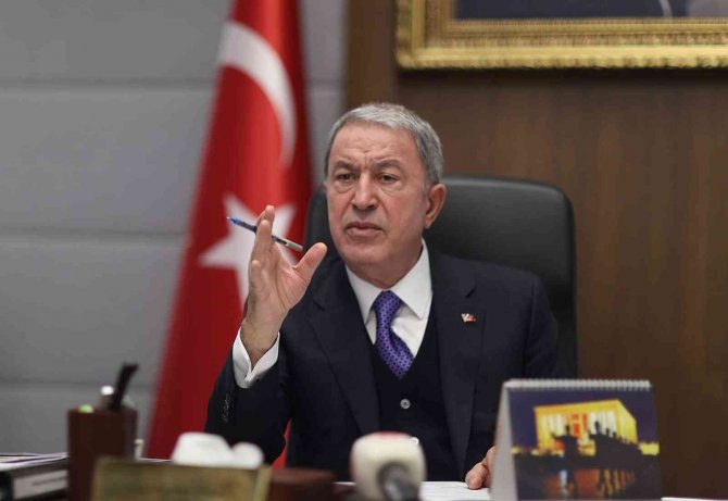 Milli Savunma Bakanı Hulusi Akar Başkanlığında Video Telekonferans Toplantısı Gerçekleştirildi