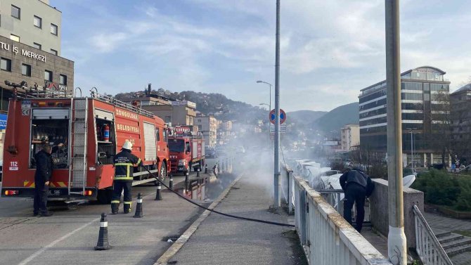 Baca Yangınına Ekipler Müdahale Etti