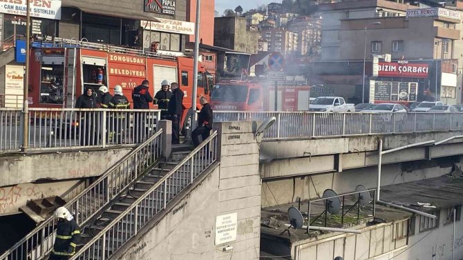 Baca Yangınına Ekipler Müdahale Etti