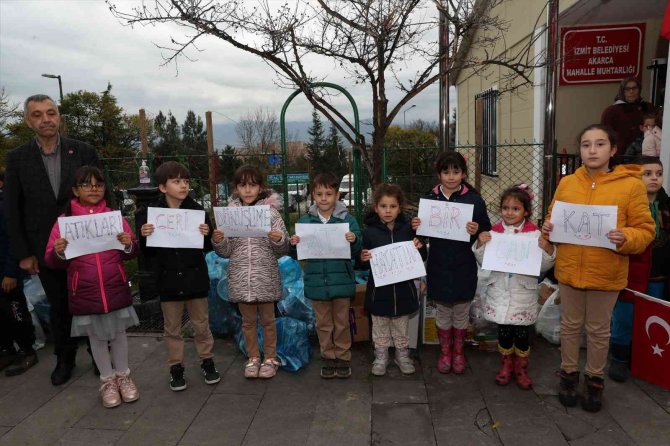 Minikler Kilolarca Ağırlıkta Atık Topladı