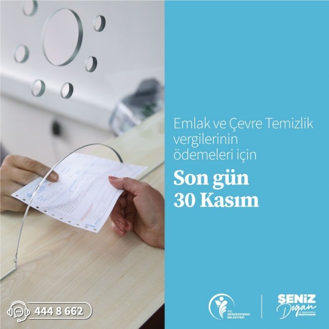 Merkezefendi’de Emlak Vergisi Ödemelerinde Son Gün Uyarısı