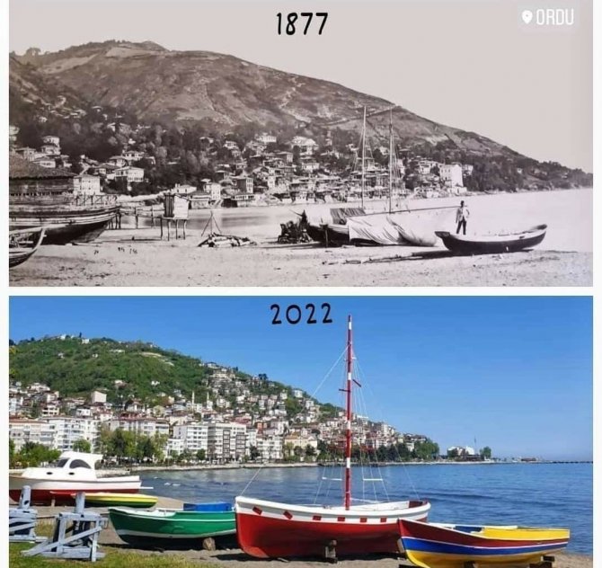 Ordu Sahilinde Nostaljik Tekneler