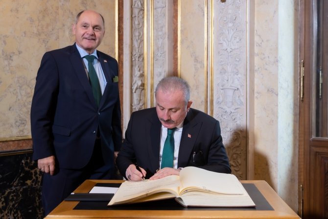 Tbmm Başkanı Şentop, Avusturya Meclis Başkanı Sobotka İle Görüştü