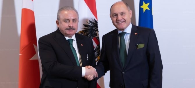 Tbmm Başkanı Şentop, Avusturya Meclis Başkanı Sobotka İle Görüştü