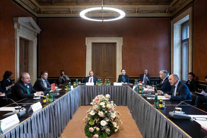 Tbmm Başkanı Şentop, Avusturya Meclis Başkanı Sobotka İle Görüştü