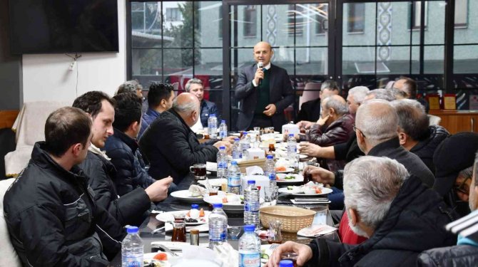 Başkan Oral, Şoför Esnafıyla Bir Araya Geldi