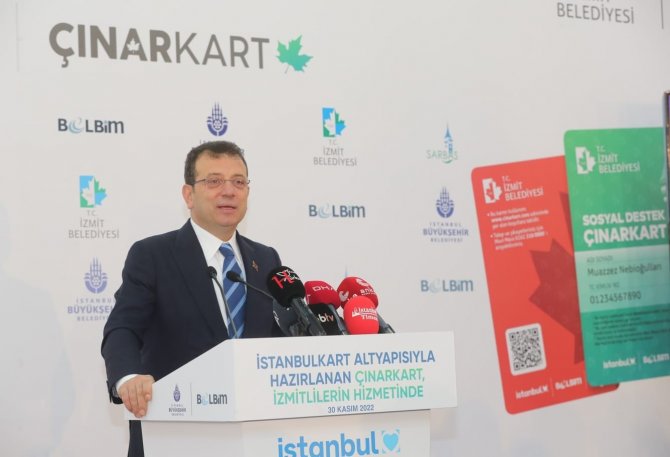 Çınar Kart’ı Kocaeli’de Ekrem İ̇mamoğlu Tanıttı