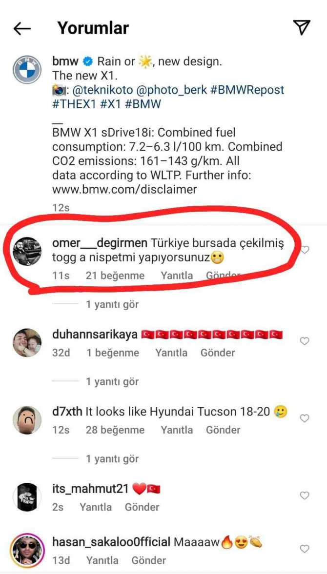 Dünya Markası Bmw’nin Paylaşımında Dikkat Çeken Gemlik Detayı