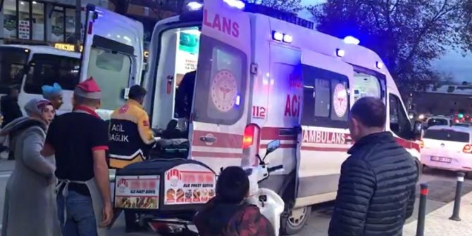 Edirne’de Motosikletten Düşen Kurye Yaralandı