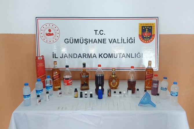 Şiran’da Kaçak İçki Ve Tarihi Eser Yakalandı