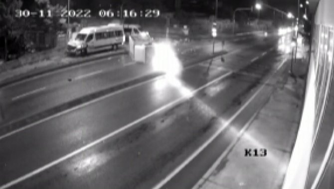 Kartal’da 1 Kişinin Hayatını Kaybettiği Kaza Kamerada