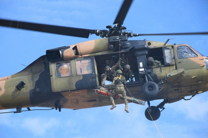 Msb’den Helikopterli Yangın Söndürme Tatbikatı