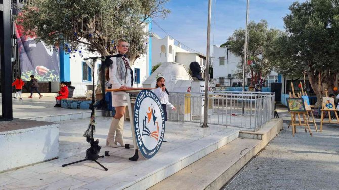 Okul Bahçesindeki Zeytin Ağaçlarının Hasadı Yapılıp Yağı Çıkarıldı