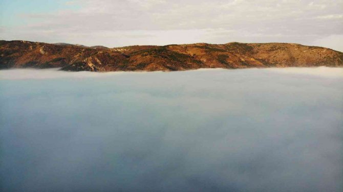 Tokat’ta Sis Denizi Eşsiz Manzaralar Oluşturdu