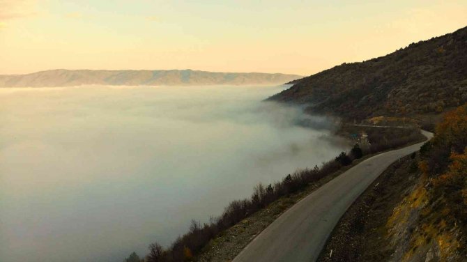 Tokat’ta Sis Denizi Eşsiz Manzaralar Oluşturdu