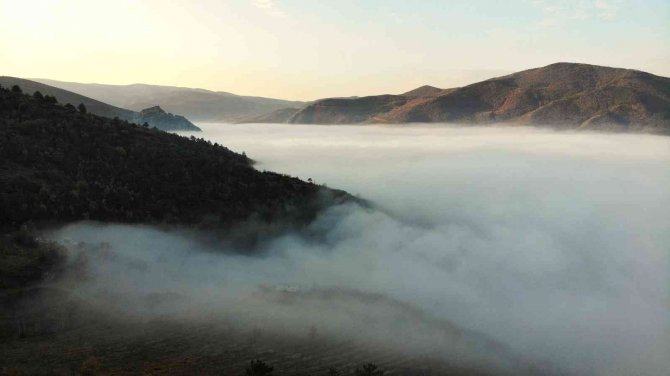 Tokat’ta Sis Denizi Eşsiz Manzaralar Oluşturdu
