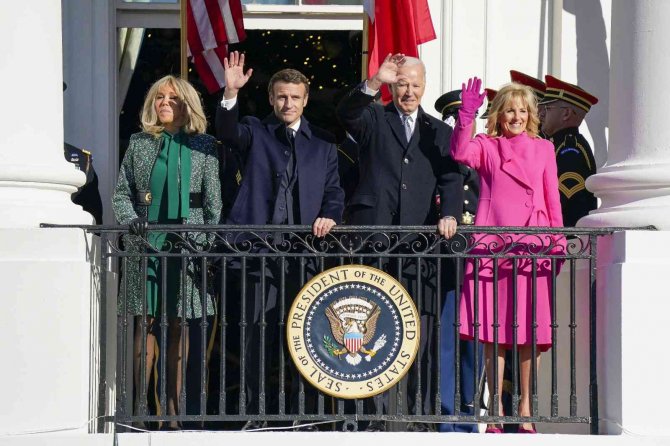 Biden Ve Macron Beyaz Saray’da Bir Araya Geldi