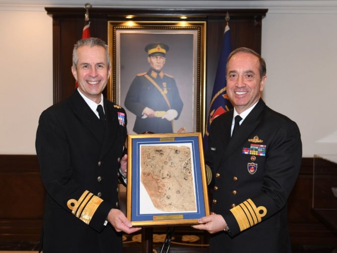Deniz Kuvvetleri Komutanı Tatlıoğlu, Nato Müttefik Deniz Kuvvetleri Komutanı Blount İle Bir Araya Geldi
